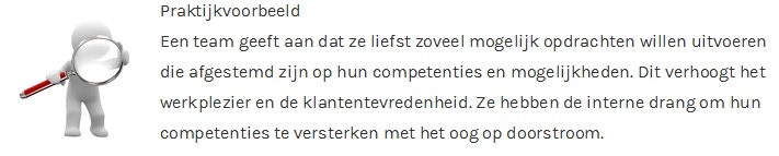 Pep je team - praktijkvoorbeeld 1